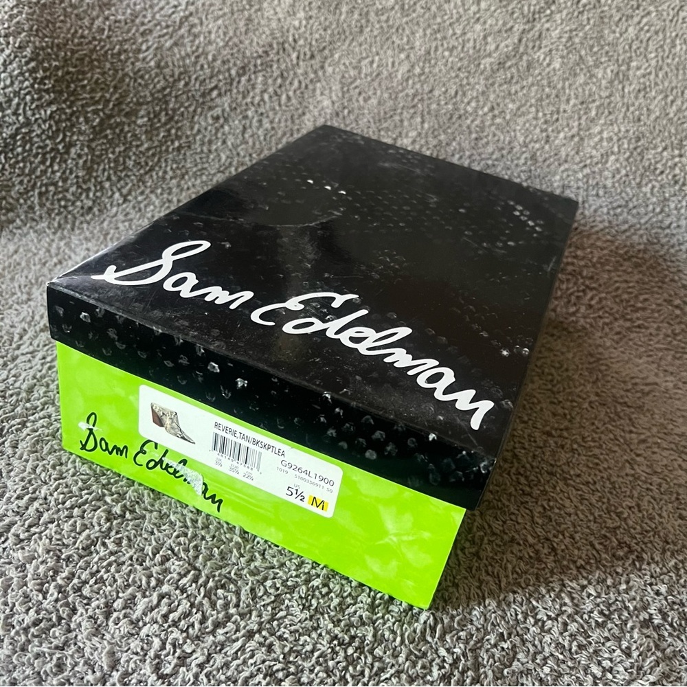 BNIB Sam Edelman Reverie Mule Bootie in Python Snake - Picture 4 of 9